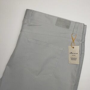 NEW Peter Millar eb66 Performance 5-Pocket Pants 42x34 Classic Fit British Grey